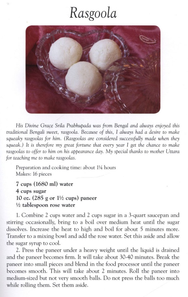 Rasgoola Indian Sweet Recipe